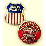  Union Pacific Southern Pacific RR Hat Pin
