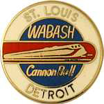  Wabash - St. Louis Cannon Ball RR Hat Pin