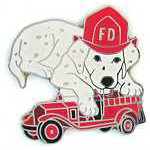 Dalmatian with Fire Engine Fire-EMT