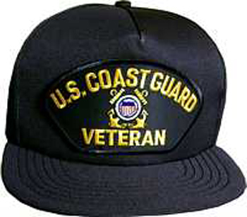  United States Coast Guard Veteran Black Hat Military Hat