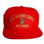  United States Marine Corps Retired - Red Hat Military Hat