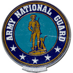  Army National Guard 2.75in wide x 2.75in high Military