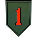  1st Division 2in x 3in Military