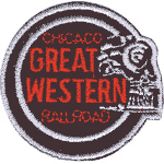 2in. RR Patch Chicago Great Western