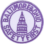 2in. RR Patch Baltimore & Ohio