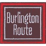 2in. RR Patch Burlington Route