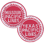 3in. RR Patch Missouri Pacific - Texas Pacific