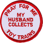 3in. RR Patch Pray for me Toy Trains