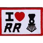 3in. RR Patch I Love RR