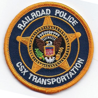 3in. RR Patch CSX Police