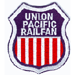 3in. RR Patch Union Pacific Railfan