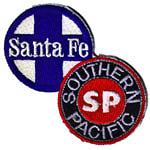 3in. RR Patch Santa Fe / Southern Pacific