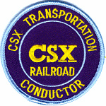 3in. RR Patch CSX Conductor