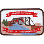 4in. RR Patch S P - Sparks Division