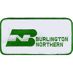 7in. RR Patch Burlington Northern