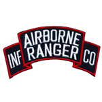 4in. Mil Patch Airborne Rangers 4-inch