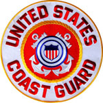 3in. Mil Patch US Coast Guard 10 inch