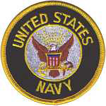 3in. Mil Patch US Navy 3 inch