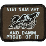 3in. Mil Patch Viet Nam Vet - 3 inch