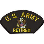 4in. Mil Patch U.S. Army Retired 4-inch