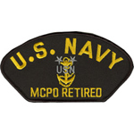 4in. Mil Patch U.S. Navy MPCO Retired 4-inch