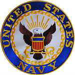 10in. Mil Patch US Navy 10 inch
